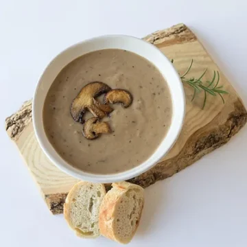 Roasted Mushroom Soup - Vegan