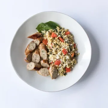 Turkey Sausage and Spinach Orzo